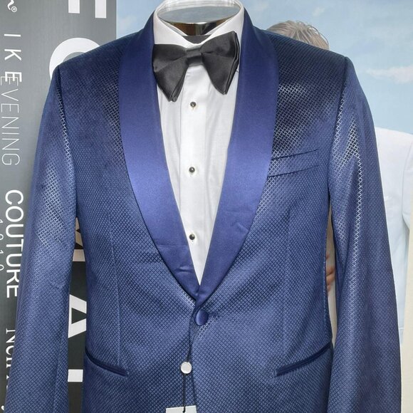 IKE BEHAR PAISLEY PRINT - BLUE - Picture 1 of 13